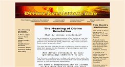 Desktop Screenshot of divinerevelation.info